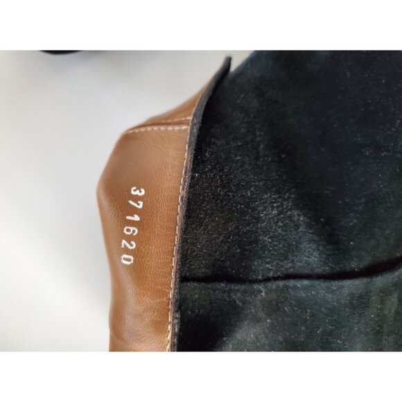 AQUATALIA Womens Shoes Waterproof Block Heel Bootie Black Suede Sz 7.5 Side Zip - Picture 9 of 13